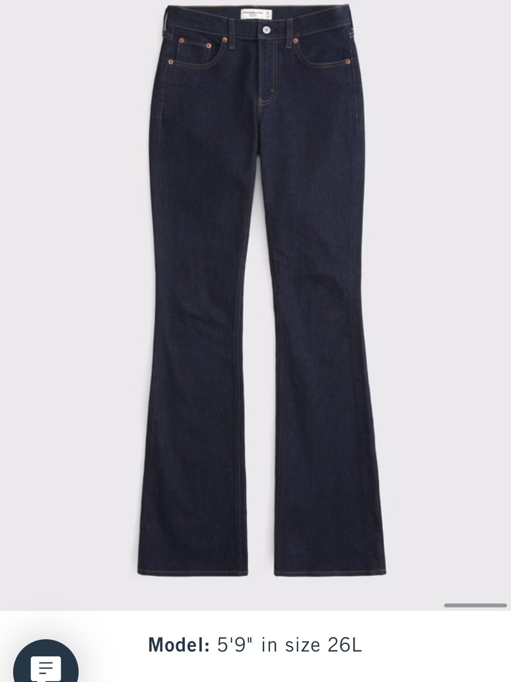 Abercrombie & Fitch Dark Indigo Flare Jeans